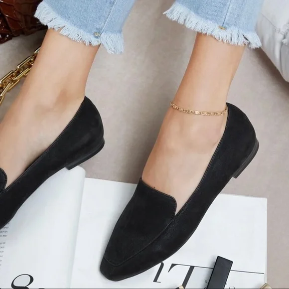 Faux Nubuck Casual Flats 9 - Picture 3 of 4